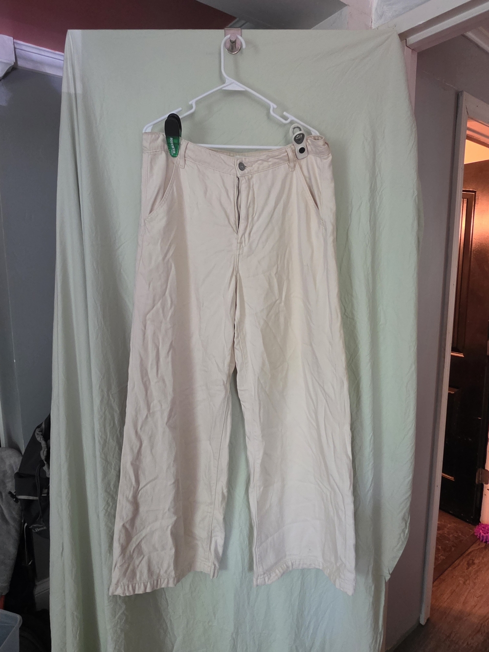 HIDDEN Los Angeles Cream High-Rise Pants